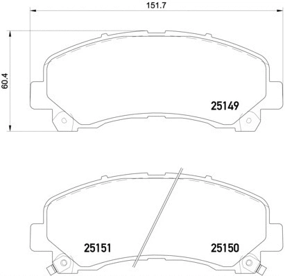 Brake Pad Set, disc brake (P 34 007)