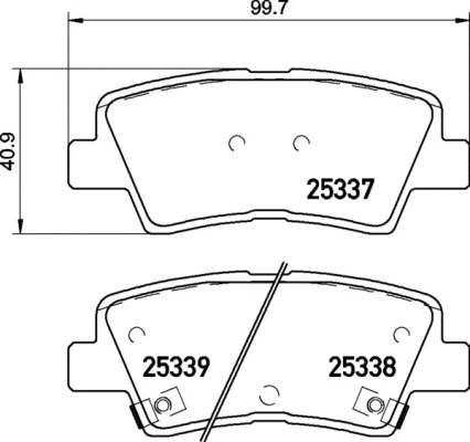 Brake Pad Set, disc brake (P 30 094)