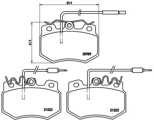 Brake Pad Set, disc brake (P 61 031)