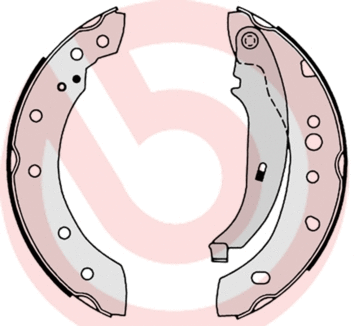 Brake Shoe Set (S 61 527)