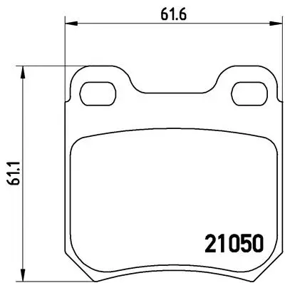 Brake Pad Set, disc brake (P 59 014)