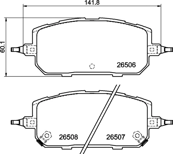 Brake Pad Set, disc brake (P 49 067)