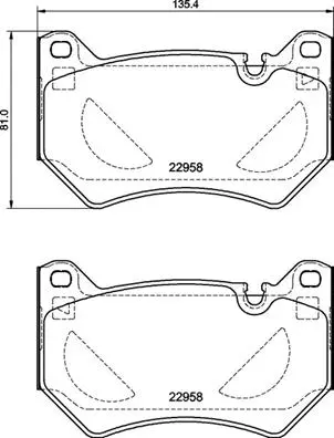 Brake Pad Set, disc brake (P 85 177)