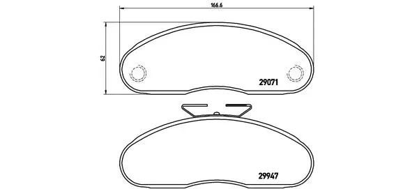 Brake Pad Set, disc brake (P B7 001)