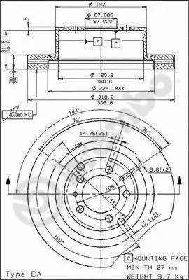 Brake Disc (09.4868.20)