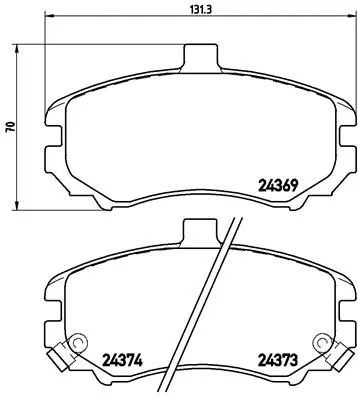 Brake Pad Set, disc brake (P30029N)