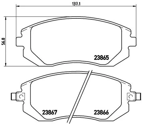 Brake Pad Set, disc brake (P 78 013)