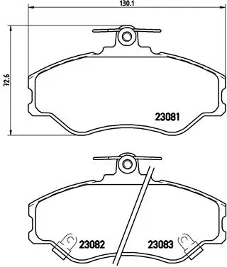 Brake Pad Set, disc brake (P 30 005)