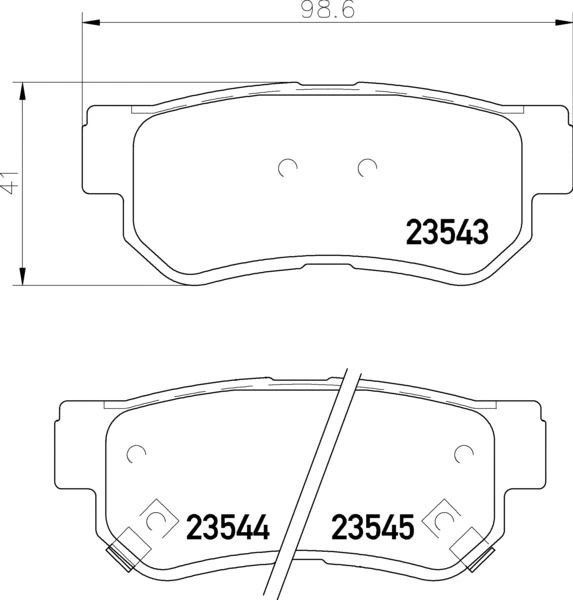 Brake Pad Set, disc brake (P 30 088)