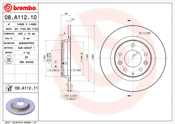 Brake Disc (08.A112.10)