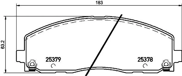Brake Pad Set, disc brake (P 11 035)