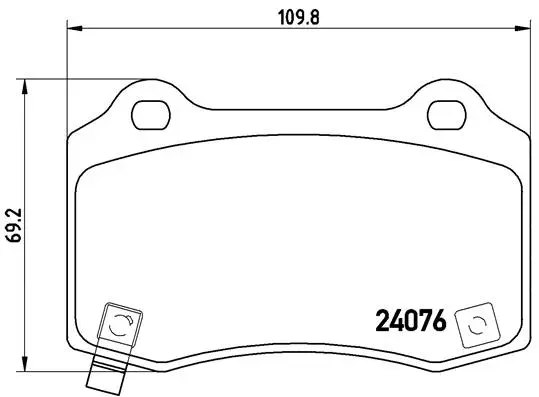 Brake Pad Set, disc brake (P 11 024)