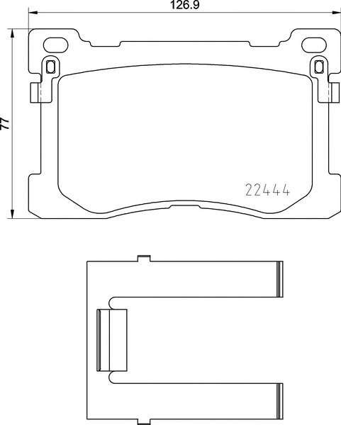 Brake Pad Set, disc brake (P 30 082)