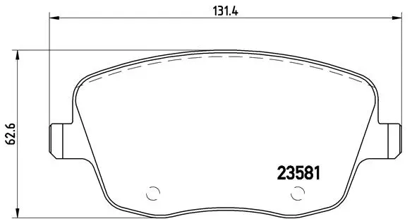 Brake Pad Set, disc brake (P 85 057)