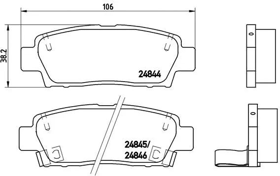 Brake Pad Set, disc brake (P 83 111)