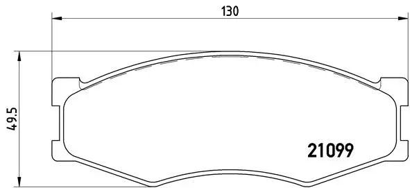 Brake Pad Set, disc brake (P 56 014)