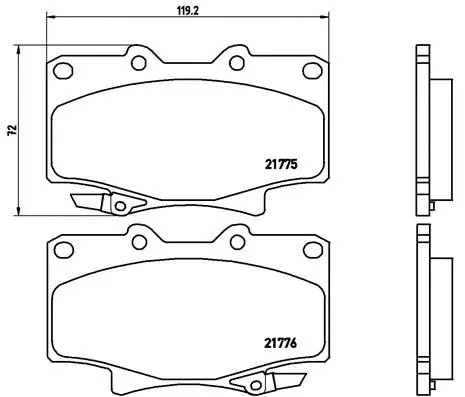 Brake Pad Set, disc brake (P 83 025)
