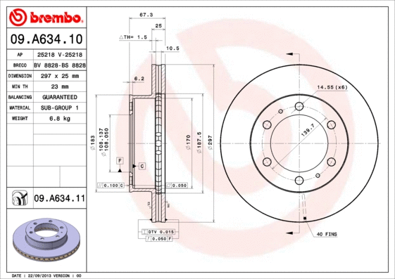 Brake Disc (09.A634.10)