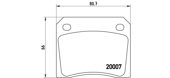 Brake Pad Set, disc brake (P 36 002)