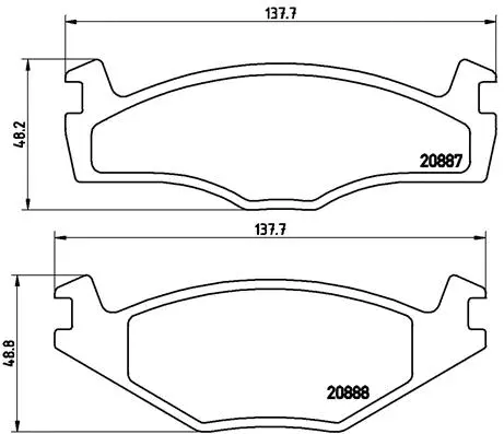 Brake Pad Set, disc brake (P 85 012)