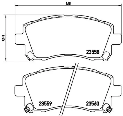 Brake Pad Set, disc brake (P 78 010)