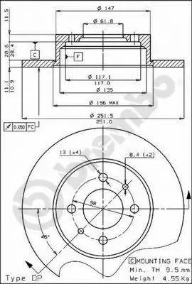 Brake Disc (08.3449.10)