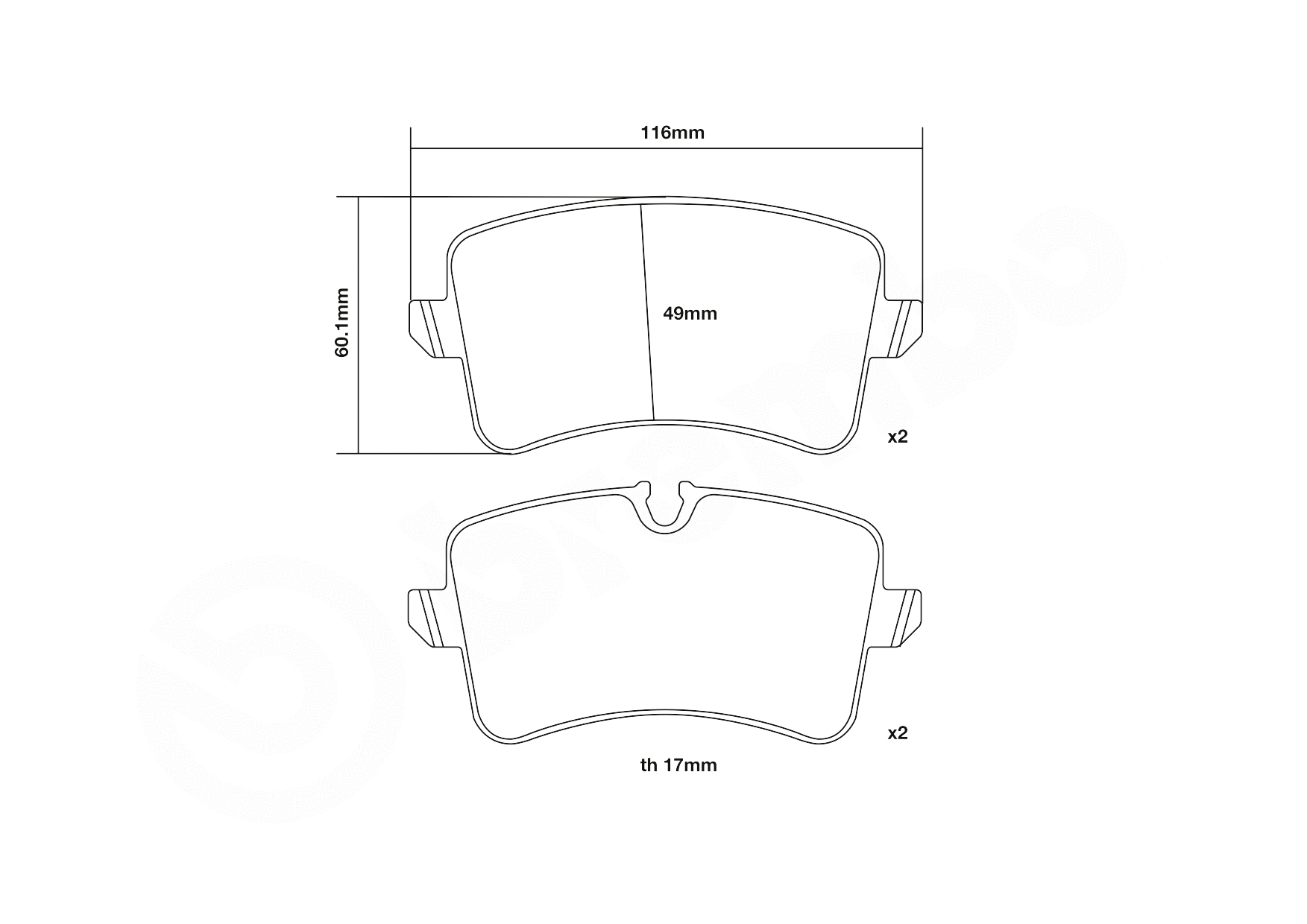 High Performance Brake Pad Set