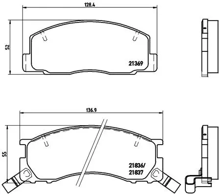 Brake Pad Set, disc brake (P 83 029)