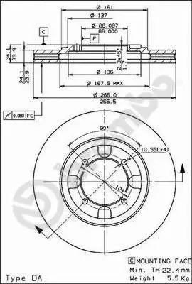 Brake Disc (09.5537.10)