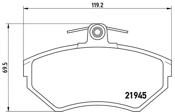 Brake Pad Set, disc brake (P 85 032)