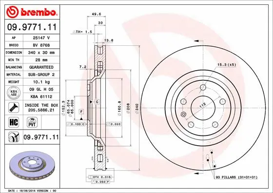 Brake Disc (09.9771.11)