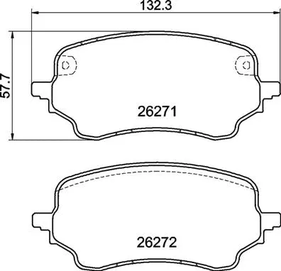 Brake Pad Set, disc brake (P 24 236)