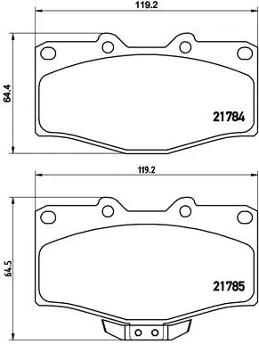 Brake Pad Set, disc brake (P 83 095)