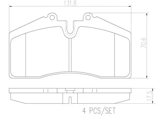Brake Pad Set, disc brake (P65005N)