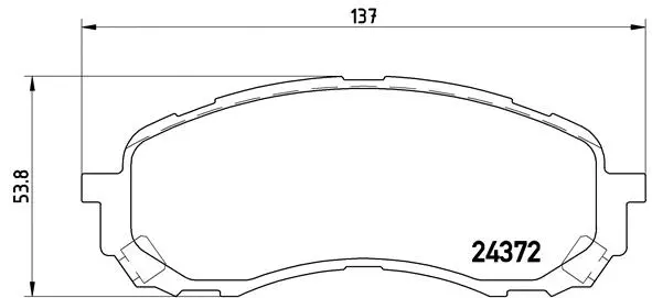 Brake Pad Set, disc brake (P 78 015)