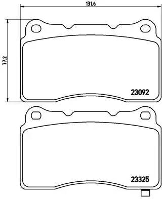 Brake Pad Set, disc brake (P 54 039)