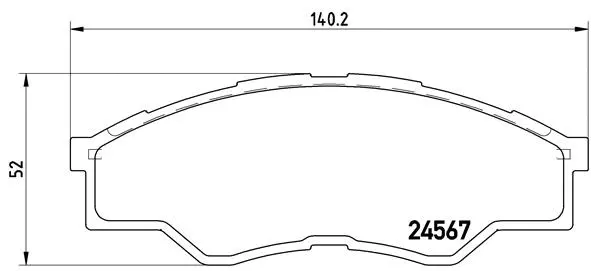 Brake Pad Set, disc brake (P 83 096)