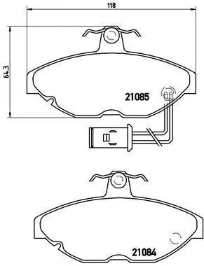 Brake Pad Set, disc brake (P 52 011)
