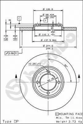 Brake Disc (08.1659.20)