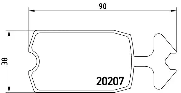 Brake Pad Set, disc brake (P 61 002)