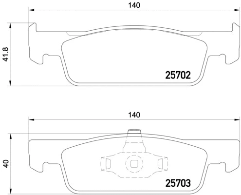Brake Pad Set, disc brake (P 68 059)