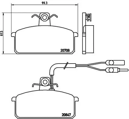 Brake Pad Set, disc brake (P 23 019)