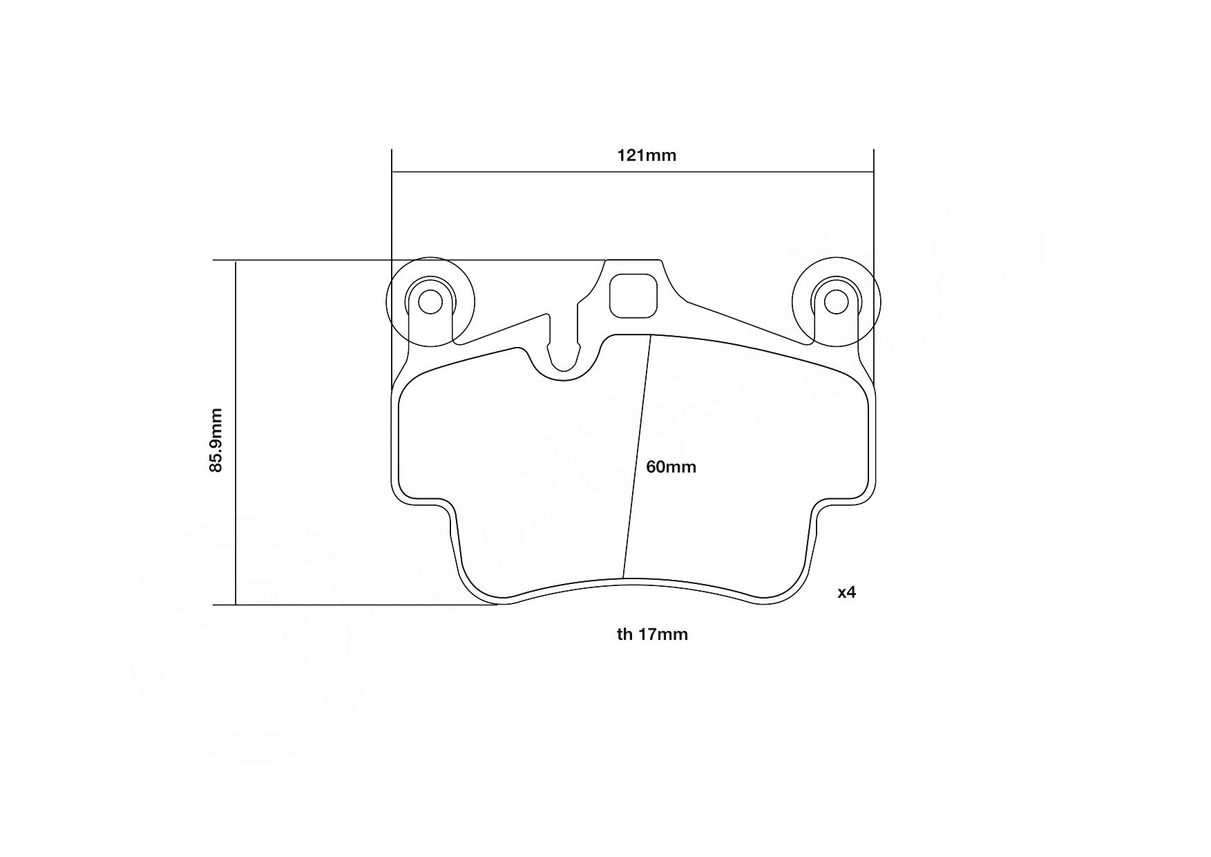 High Performance Brake Pad Set
