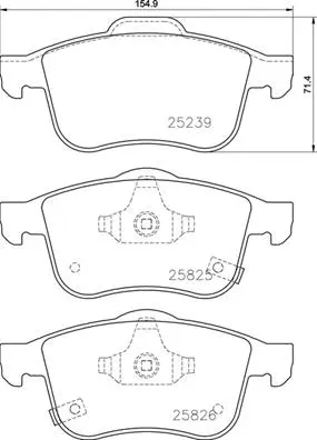 Brake Pad Set, disc brake (P 23 191)