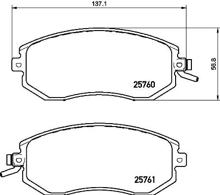 Brake Pad Set, disc brake (P 78 021)
