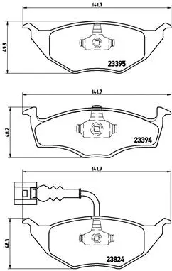 Brake Pad Set, disc brake (P 85 063)