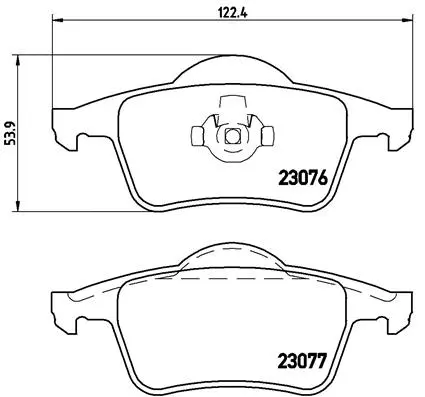 Brake Pad Set, disc brake (P 86 014)