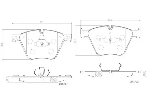 Brake Pad Set, disc brake (P06073N)
