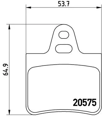 Brake Pad Set, disc brake (P 61 062)