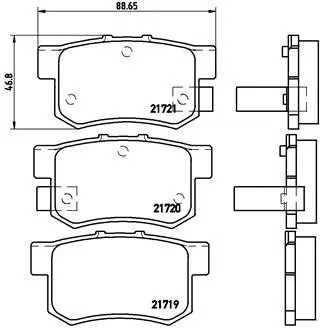 Brake Pad Set, disc brake (P 28 022)
